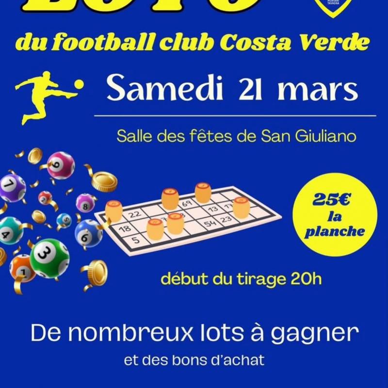 Loto du FC Costa Verde - Salle des fêtes de San Giuliano 
